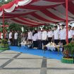 FOTO : Wabup Firdaus, saat hadiri apel kesiapsiagaan Karhutla Kalteng.
