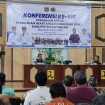 FOTO : Bupati Katingan Saiful, saat membuka kegiatan Konferensi Ke-VIII Ketua PWI Kabupaten Katingan, di aula Dinas PUPR Katingan.