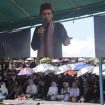 FOTO : Ustadz Prof. H. Abdul Somad (UAS) saat Tabligh Akbar di Tumbang Samba.