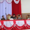 PARIPURNA : Ketua DPRD Kabupaten Gumas Binartha ketika memimpin rapat paripurna ke-9, Masa Persidangan III tahun Sidang 2025, Selasa, 1 Juli 2025.