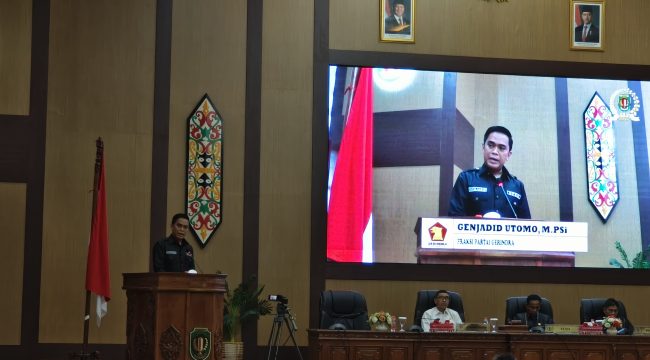 FOTO : Juru Bicara Fraksi Gerindra DPRD Kabupaten Katingan, Genjadid Utomo.
