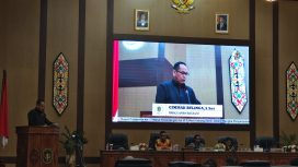 FOTO : Juru Bicara Penyampaikan laporan , Gimmak Bulinga.
