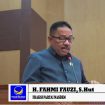 FOTO : Anggota DPRD Kabupaten Katingan Fahmi Fauzi, saat penyampaikan pendapat akhir fraksi partai NasDem.