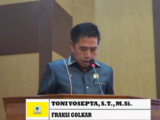 FOTO : Anggota DPRD Kabupaten Katingan, Toni Yusepta.