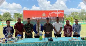 Pasi Ops Kodim 1019/Ktg Hadiri Pemusnahan Barang Bukti Kasus Inkraccht di Kejari Katingan