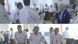FOTO : Bupati Saiful, saat melaksanakan kunjungan.