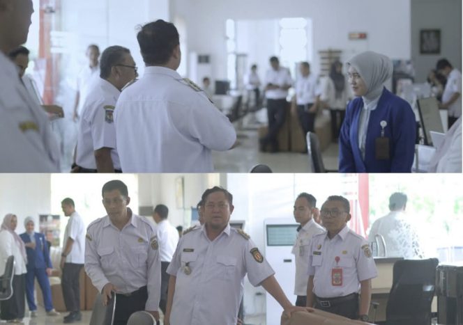 
					FOTO : Bupati Saiful, saat melaksanakan kunjungan.