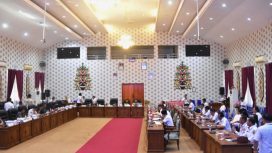 FOTO : Suasana pelaksanaan rapat di ruang DPRD Katingan.