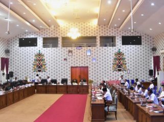FOTO : Suasana pelaksanaan rapat di ruang DPRD Katingan.