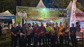 FOTO : Bupati dan Wakil Bupati Katingan saat pembukaan Katingan Expo 2025.