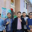 FOTO : Kuasa Hukum terdakwa Jesvandy Silaban dan rombongan usai kegiagan sidang di PN Kasongan.