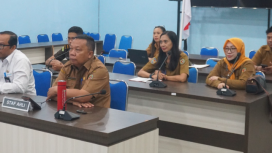FOTO : Plt. Staf Ahli Bupati saat Rapat Koordinasi Pengendalian Inflasi Daerah bersamaKemendagri.
