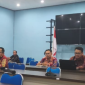 FOTO : Inspektorat dan sejumlah Kepala SOPD saat mengikuti rapat koordinasi, di media center Diskominfostandi Katingan.

