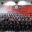 FOTO : Suasana foto bersama Wakil Bupati Firdaus dan jajaran foto bersama dengan peserta Diklat Paskibraka.