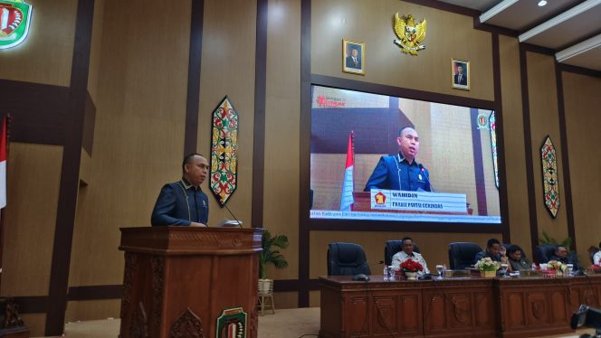 
					FOTO : Juru bicara fraksi partai Gerindra Anggota DPRD Katingan, Wahidin.