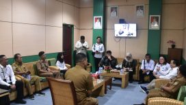 FOTO : Wabup Firdaus, saat sambut kunjungan Direktur Pelayanan HAM KemenHAM RI dan jajarannya.
