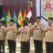FOTO : Bupati Saiful, saat pelaksanaan pelantikan di Aula Jayang Tingang, Kantor Gubernur Kalteng.