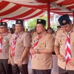 FOTO : Bupati saiful, turut hadiri Upacara Peringatan Hari Pramuka ke-64 Tingkat Kalteng.
