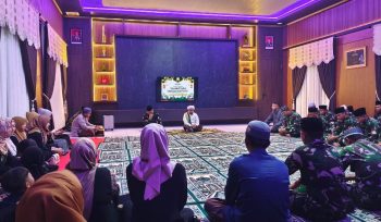 FOTO : Suasana saat pelaksanaan Maulid Nabi Muhammad SAW oleh Kodim 1019 Katingan.