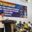 FOTO : Sekretaris Umum KONI Kabupaten Katingan Budiman L. Gaol, saat hadiri pembukaan kegiatan pelatihan.