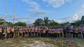 FOTO : Wabup Katingan Firdaus, saat pembukaan kemah besar pramuka dan jambore cabang katingan.