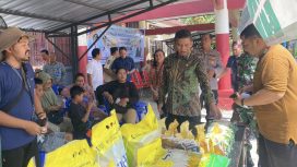FOTO : Wabup Firdaus saat pelaksanaan GPM di halaman kantor Camat Katingan Hilir.