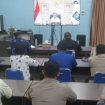 FOTO : Suasana rapat koordinasi nasional, secara virtual di aula Diskominfostandi Katingan.