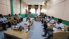 FOTO : Wabup Firdaus, audiensi bersama pengurus PGRI dan jajaran Dinas Pendidikan.