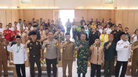 FOTO : Wakil Bupati bersama Forkopimda, FKUB, tokoh adat, tokoh agama, tokoh masyarakat, pemuda, serta jajaran OPD saat foto bersama.