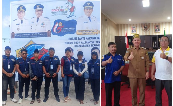 
					HADIRI : Pengurus Karang Taruna Kabupaten Gumas ketika menghadiri peringatan Bulan Bakti Karang Taruna (BBKT) XI tingkat Provinsi Kalteng, di Kabupaten Seruyan, Jumat (3/10).

BERSAMA : Pengurus Karang Taruna Kabupaten Gumas berfoto bersama dengan Bupati Gumas Jaya Samaya Monong.