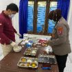 UJI : Tim Sidokkes Polres Gumas ketika melakukan uji organoleptik lengkap terhadap porsi MBG, Kamis, 6 November 2025.