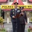 IRUP : Kapolres Gumas AKBP Heru Eko Wibowo, S.I.K, M.H, menjadi irup pada upacara peringatan hari pahlawan ke-80 tahun 2025, di Lapangan Apel Tantya Sudhirajati Mapolres Gumas, Senin, 10 November 2025.