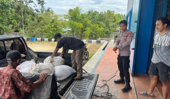 JAGUNG : Hasil panen jagung hibrida diserahkan untuk dijual ke Gudang Bulog Kuala Kurun, Kamis, 19 Februari 2026.