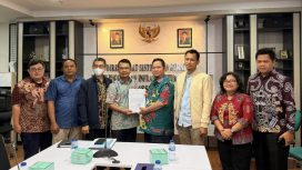 FOTO : Bupati Katingan dan jajaran saat kunjungan kerja ke DPR RI dan Direktorat Jenderal Cipta Karya di Kementerian PUPR, di Jakarta.