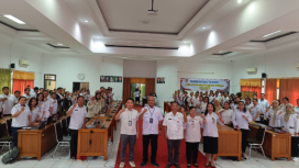 FOTO : Suasana pelaksanaan Bimtek Aplikasi e-Regulasi yang digelar Bagian Hukum Sekda Katingan, di Aula Bappedalitbang setempat.