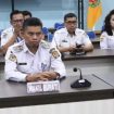 FOTO : Wabup Katingan Firdaus, dan jajaran ikuti kegiatan rapat secara daring.
