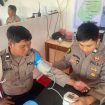 PERIKSA : Suasana pemeriksaan kesehatan rutin terhadap petugas yang berjaga di Pos Terpadu Taman Kota Kuala Kurun, Selasa, 17 Maret 2026.