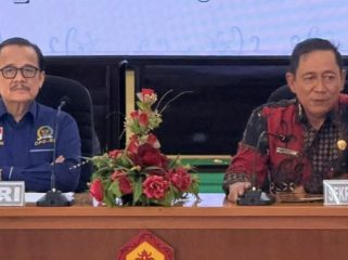 FOTO : Sekda Katingan dan jajaran saat kunjungan reses anggota DPD RI, ke Katingan.