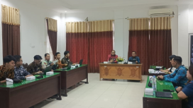 FOTO : Suasana kegiatan kegiatan Entry Meeting, di aula Bappedalitbang Kabupaten Katingan.
