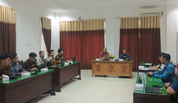 FOTO : Suasana kegiatan kegiatan Entry Meeting, di aula Bappedalitbang Kabupaten Katingan.