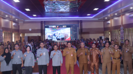 FOTO : Suasana kegiatan pelatihan dibuka secara resmi oleh Sekda Katingan, di aula BKAD Kabupaten Katingan.
