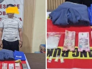 RL (44) Terduga Pelaku Pengedar Narkotika Asal Kota Palopo Bersahsil DiAmankan di Desa Sungai Lunuk Kecamatan Tanah Siang Olah Jajaran Satresnarkotika Polres Mura.