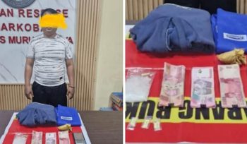 RL (44) Terduga Pelaku Pengedar Narkotika Asal Kota Palopo Bersahsil DiAmankan di Desa Sungai Lunuk Kecamatan Tanah Siang Olah Jajaran Satresnarkotika Polres Mura.