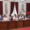 FOTO : Sekda Katingan dan DPRD Katingan saat menghadiri reses anggota DPD RI Agustin Teras Narang.