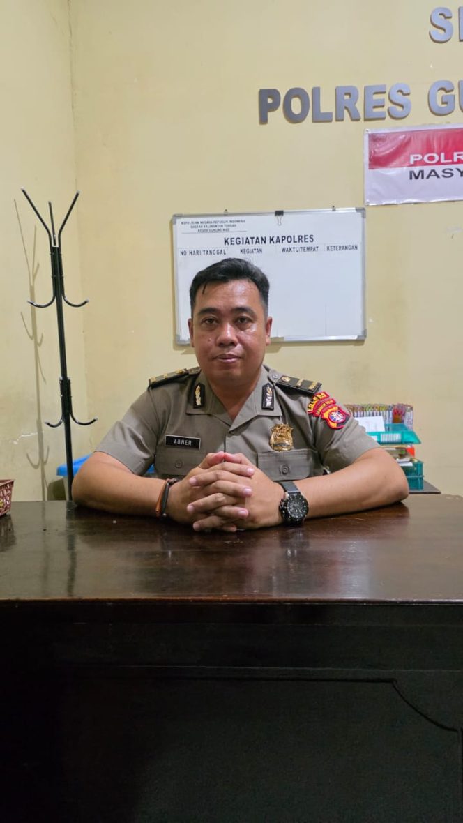 
					FOTO : Kasi Humas Polres Gunung Mas Ipda Abner, S.Sos