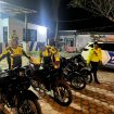 AMANKAN : Sejumlah sepeda motor diamankan di Pos Satlantas Polres Gumas, di Taman Kota Kuala Kurun, Sabtu, 30 Mei 2026.