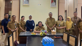 FOTO : Bupati Katingan dan jajaran usai melaksanakan penandatanganan Nota Kesepakatan dengan BPJS Ketenagakerjaan Cabang Sampit.