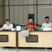 FOTO : Bupati Saiful, didampingi Wakil Firdau dan jajaran saat rapat koordonasi dengan pihak LPTQ Provinsi Kalteng.