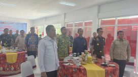 FOTO : Ketua DPRD Kabupaten Katingan Marwan Susanto, saat hadiri peresmian KDMP di Desa Hampalit.