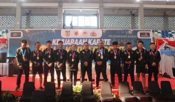 FOTO : Kontingen Karate Bhayangkara Presisi Polda Kalimantan Tengah saat meraih berbagai kejuaraan karate Piala Kapolri Cup 2026.
